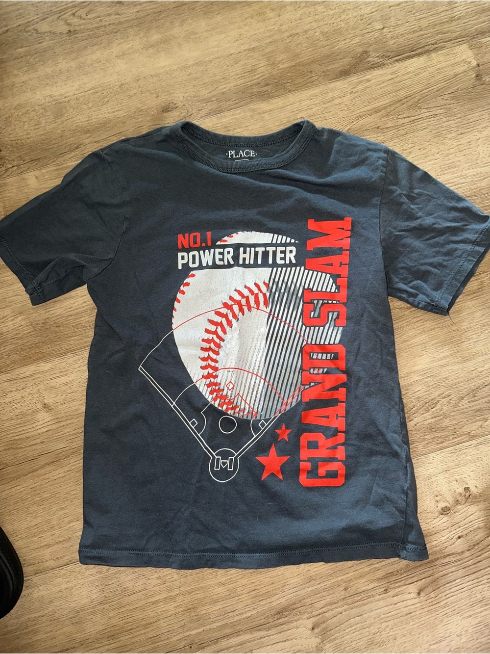 The Children's Place Navy & Red 'Grand Slam' Baseball Tee
